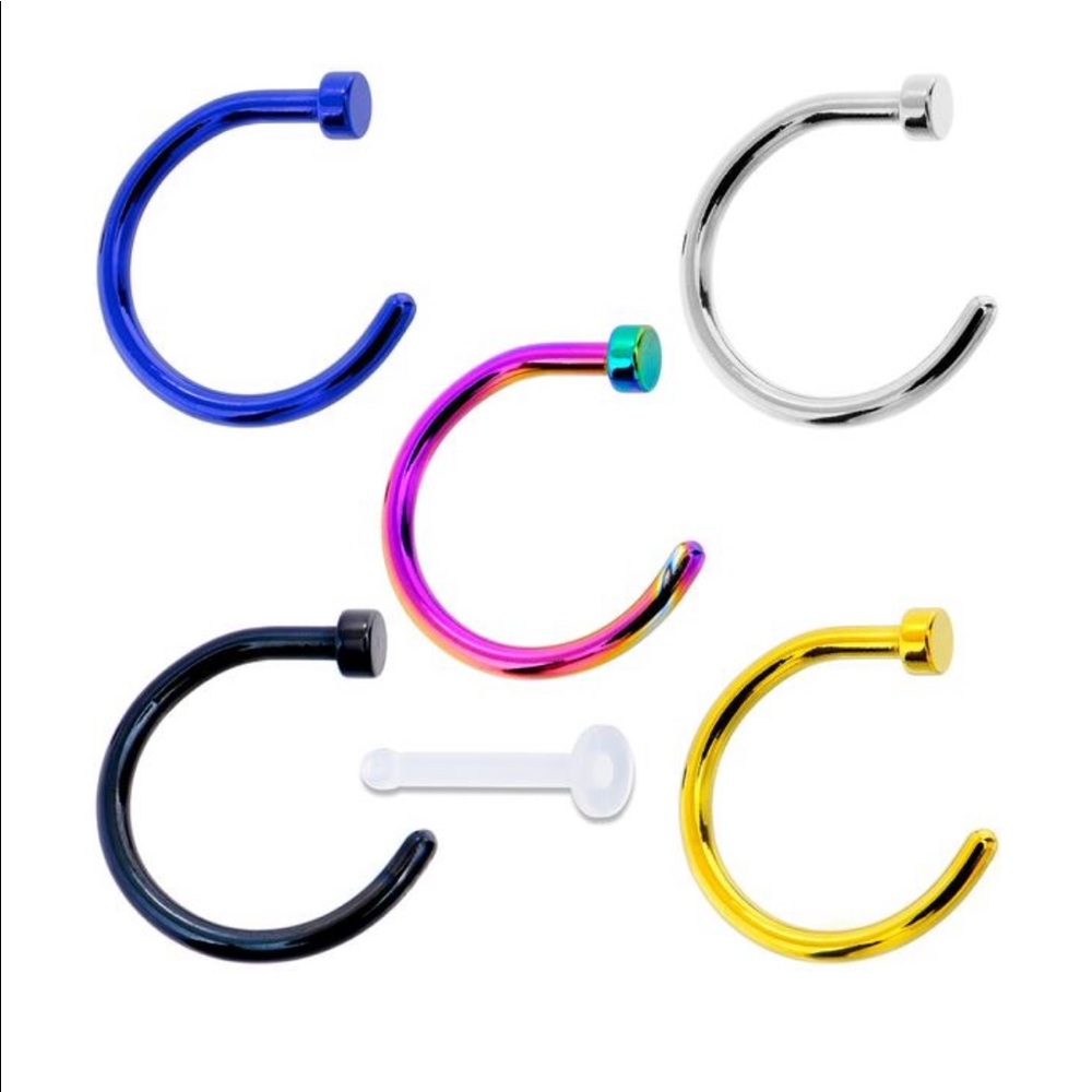 Body Candy 18g Stainless Steel Nose Hoops